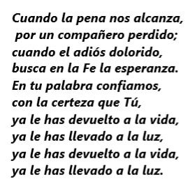 Oración acto a los caídos