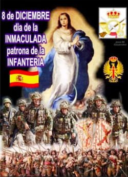Patrona de Infantería La inmaculada Concepcion
