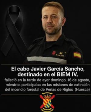 UME Incendios 2026 Fallece un cabo